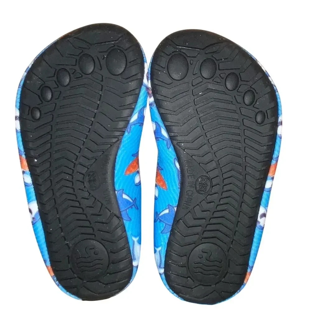 NWT Ning Baby Water Shoes 9–15 Months Shark Print Aqua Swim Shoes